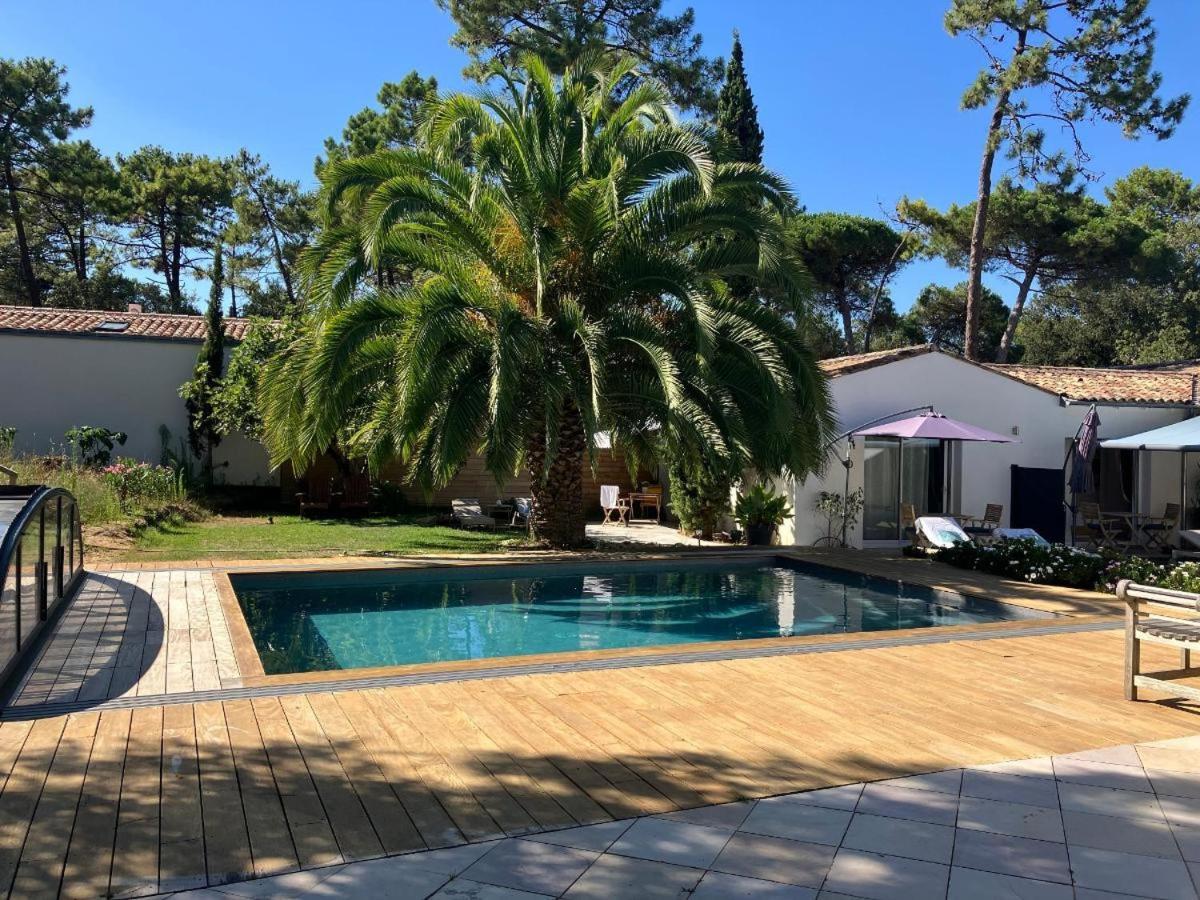 La Maison De La Dune - Chambres Climatisees - Jacuzzi 1Ere Seance Offerte - Piscine Chauffee Avec Abri Amovible - Plage Situee A 200M, Acces Direct Par Le Bois La Couarde-sur-Mer Exterior foto